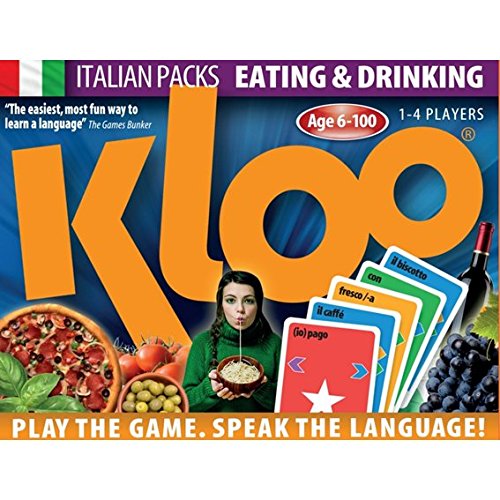 KLOO Lernen Sie italienische Spiele – Essen & Trinken – Pack 3 (Doppeldeck) von KLOO