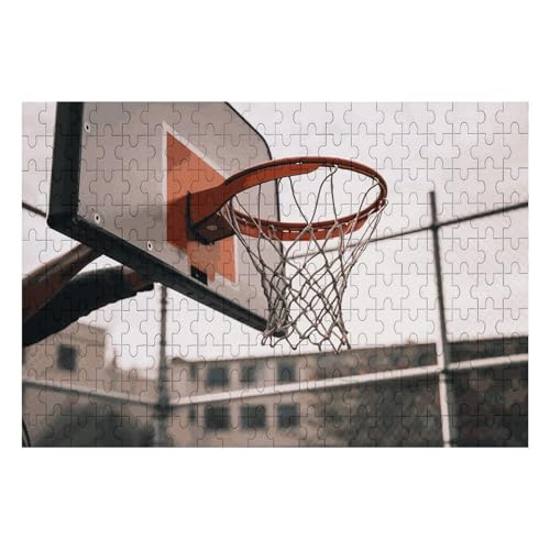 200 Teile Puzzle für Erwachsene Holz Herausforderung Puzzle Basketball Shot Benutzerdefiniertes Bild Puzzle für Erwachsene Familienspielabende Schwieriges Holzpuzzle von KLOPH