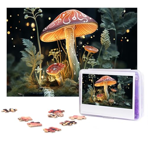 300-teiliges Puzzle für Erwachsene, herausforderndes Holzpuzzle, Schmetterlingspilz, Fotopuzzle, individuelles personalisiertes Bilderpuzzle für Erwachsene und Kinder, Familienspielabende, 546 x 25,9 von KLOPH