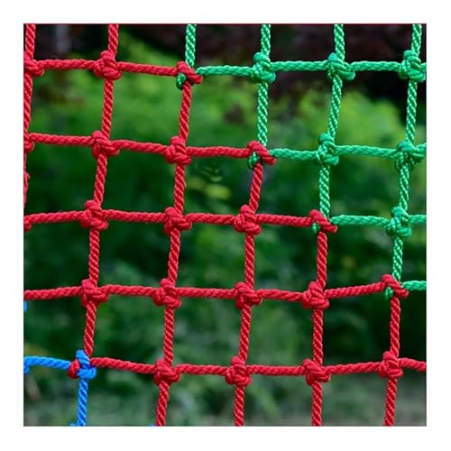 KLRCPQWU Kletterseilleiter Sicherheitsnetz Fitness Schaukelleiternetz LKW Deck Frachtnetze Ausdauer Kinderspielplatz Kletternetznetze Seildurchmesser 14mm(14mm-12cm,1X10m/3.3X32.81ft) von KLRCPQWU