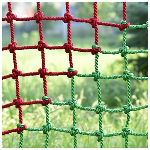 Kinder-Kletternetz, Indoor Entertainment Sicherheitsnetz, Robuste Langlebige Outdoor Fitness Seilnetze, Durchmesser 10mm, Gitter 10cm, für Kinder-Indoor-Spielplatz(10mm-10cm,3X4m/9.8X13.12ft) von KLRCPQWU