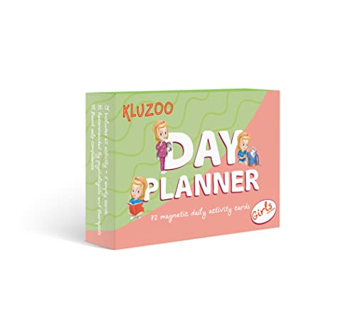 KLUZOO Tagesplaner –72 Magnetische Karten Mädchen-Ikonen für Plantafel mit Aktivitäten und Aufgaben–Töpfchentraining – Belohnungssystem – Montessori Spielzeug (Mädchen) von KLUZOO
