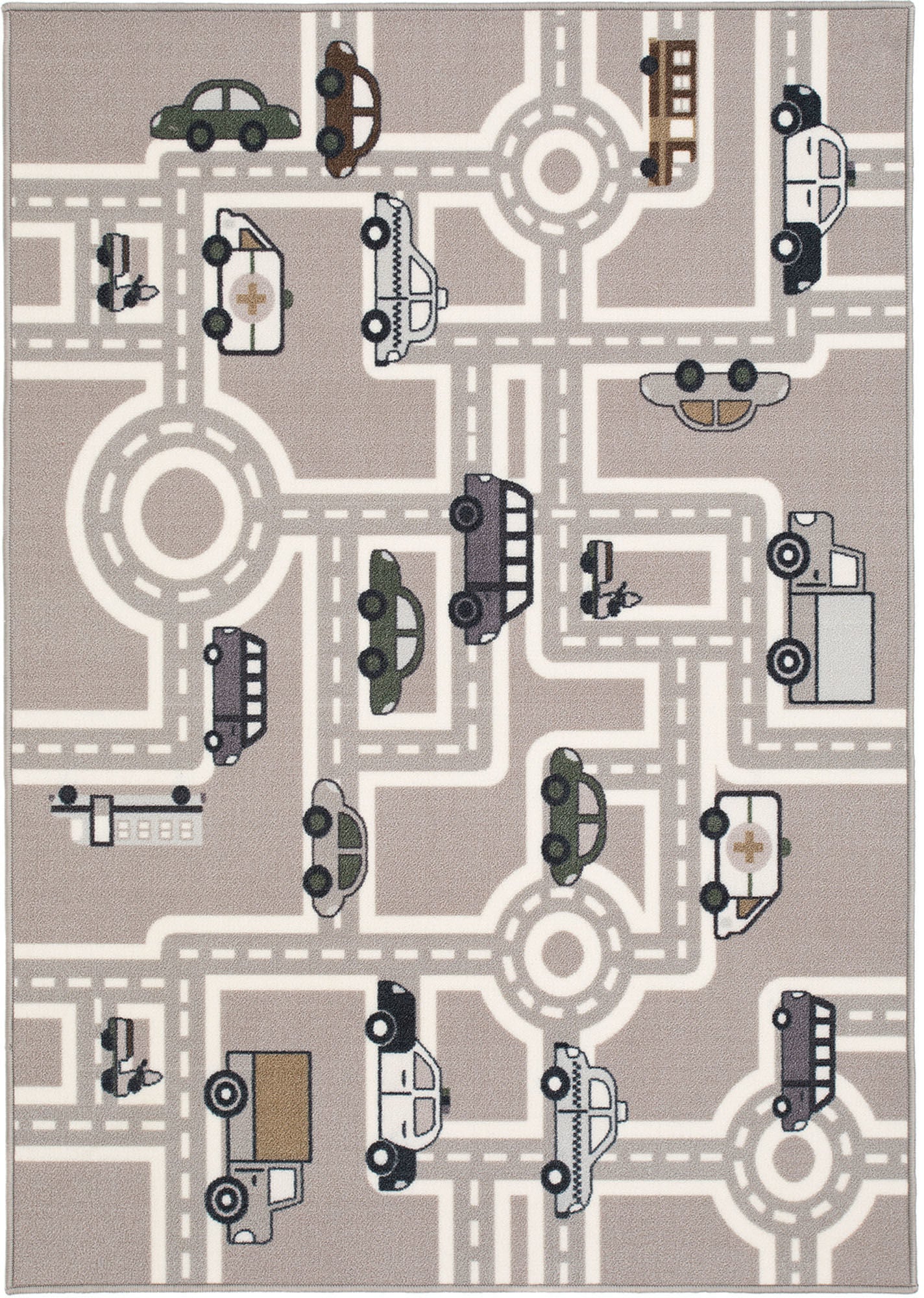 KMCarpets Straßenteppich Gummiert Grau 133x170 cm von KMCarpets