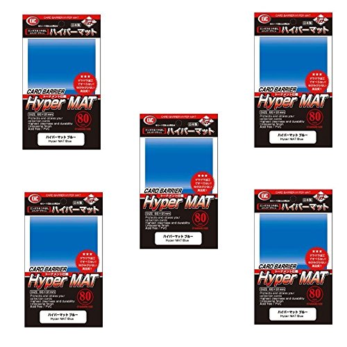 KMC Hyper Matte Sleeves BlueÃƒÂ—5 Sets (5 Packs/total 400 Sheets) (Japan Import) Made in Japan by KMC von KMC