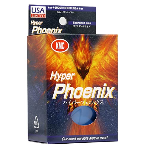 KMC Sleeves Hyper Phoenix in voller Größe, Mattblau, 100 Stück von KMC