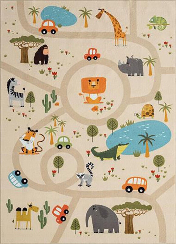 KMCarpets Animal Teppich 120 x 160 cm, Leinenfarben von KMCarpets