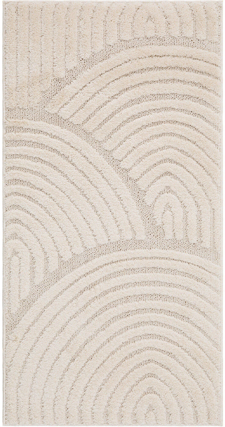 KMCarpets Doria Zen Teppich 80x150, Weiß von KMCarpets