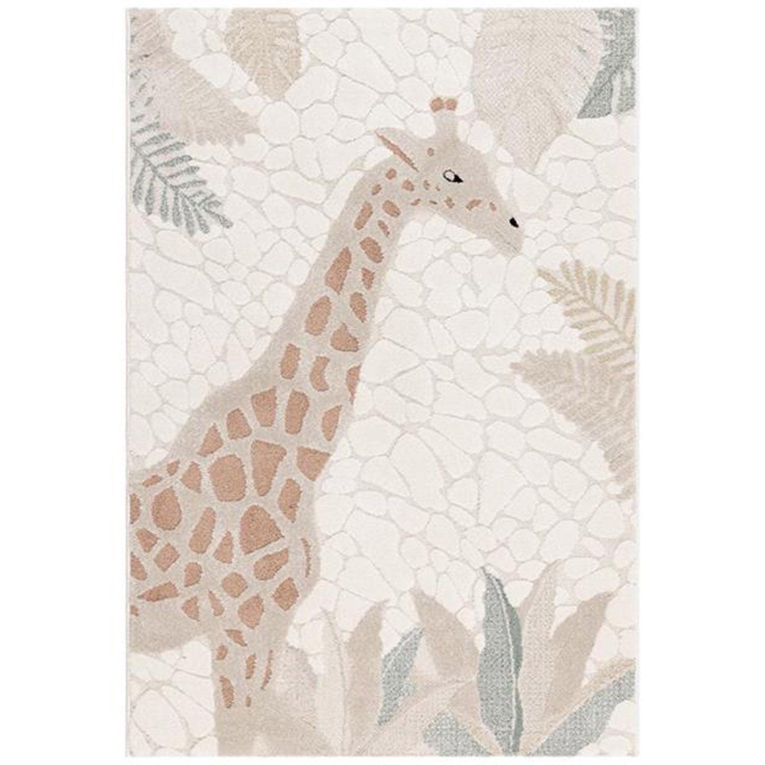 KMCarpets Genova Teppich Giraffe 120x170 cm, Creme von KMCarpets