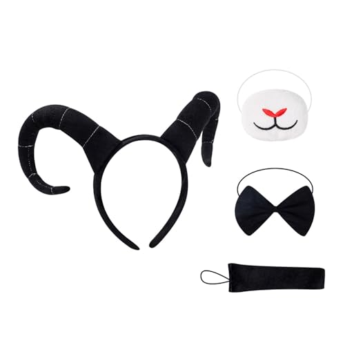 KMGDM Antilopen-Kostüm-Set, Ohren, Stirnband, Schwanz, Schleifen, Tier-Kostüme, Zubehör, Kinder, Halloween, Cosplay, Party-Requisiten KMGDM Antilopen-Kostüm-Set, Ohren, Stirnband, Schwanz, Schleifen, Tier-Kostüme, Zubehör, Kinder, Halloween, Cosplay, Party-Requisiten von KMGDM