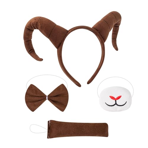 KMGDM Antilopen-Kostüm-Set, Ohren, Stirnband, Schwanz, Schleifen, Tier-Kostüme, Zubehör, Kinder, Halloween, Cosplay, Party-Requisiten KMGDM Antilopen-Kostüm-Set, Ohren, Stirnband, Schwanz, Schleifen, Tier-Kostüme, Zubehör, Kinder, Halloween, Cosplay, Party-Requisiten von KMGDM