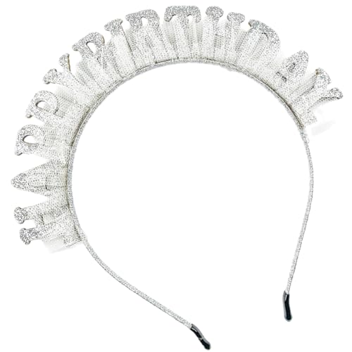 KMGDM Geburtstag Kronen Stirnband für Frauen und Mädchen Elegante Spitze Designs Kopfschmuck Kopfbedeckung für Partys und Feiern von KMGDM