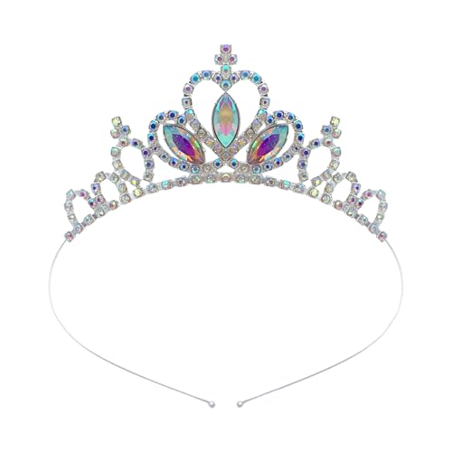 KMGDM Queen Crowns Blingbling Stirnband Herz Kopfbedeckung glitzernde Foto-Requisiten Halloween Party Kopfbedeckung Cosplay Zubehör von KMGDM