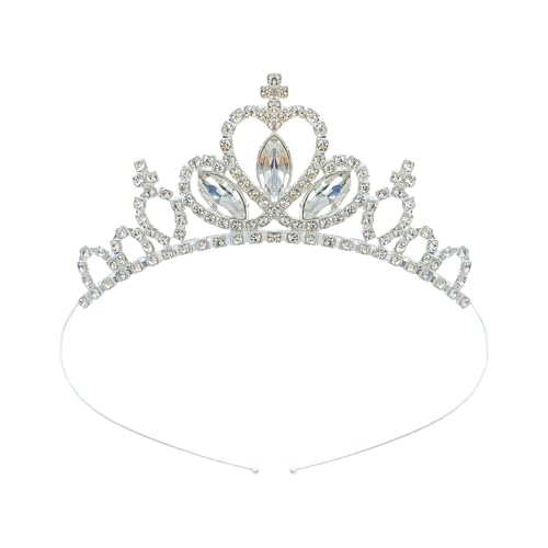 KMGDM Queen Crowns Blingbling Stirnband Herz Kopfbedeckung glitzernde Foto-Requisiten Halloween Party Kopfbedeckung Cosplay Zubehör von KMGDM