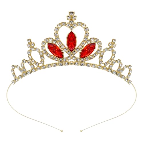 KMGDM Queen Crowns Blingbling Stirnband Herz Kopfbedeckung glitzernde Foto-Requisiten Halloween Party Kopfbedeckung Cosplay Zubehör von KMGDM