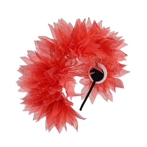 KMGDM Tüll Flapper Stirnbänder Karneval Abschlussball Tänzer Kopfschmuck für Party Karneval Feiern Kopfbedeckung Haarstyling von KMGDM