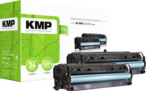 KMP Toner ersetzt HP 305X, CE410X Kompatibel 2er-Pack Schwarz 4900 Seiten H-T157D 1233,HC21 von KMP