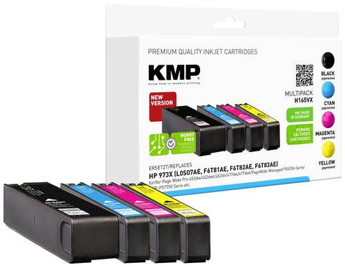 KMP Druckerpatrone ersetzt HP HP 973X Kompatibel Kombi-Pack Schwarz, Cyan, Magenta, Gelb H165VX 1752 von KMP