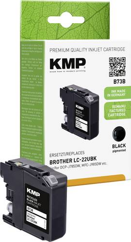 KMP Druckerpatrone ersetzt Brother LC-22UBK Kompatibel Schwarz B73B 1535,4001 von KMP