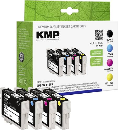 KMP Druckerpatrone ersetzt Epson T1291, T1292, T1293, T1294, T1295 Kompatibel Kombi-Pack Schwarz, Cy von KMP