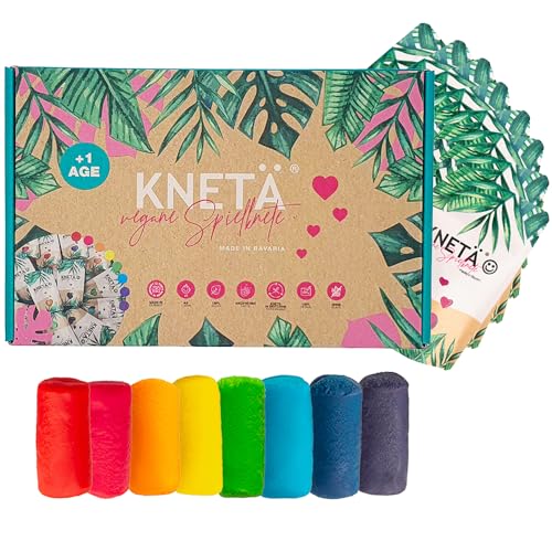 KNETÄ Vegane Spielknete (8X 50g Bag Sets) I Knete für Kinder ab 1 Jahr I Ungiftig I Knete Kleinkinder I Knet Set … von KNETÄ