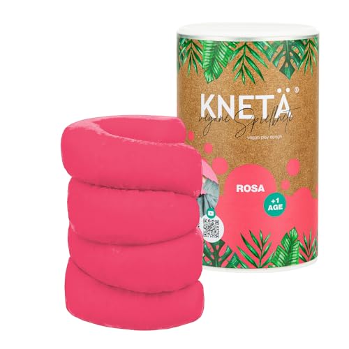 KNETÄ XXL Papierdose (1.000g) - Vegane Spielknete für Kinder ab 1 Jahr I Made in Germany (ROSA) von KNETÄ