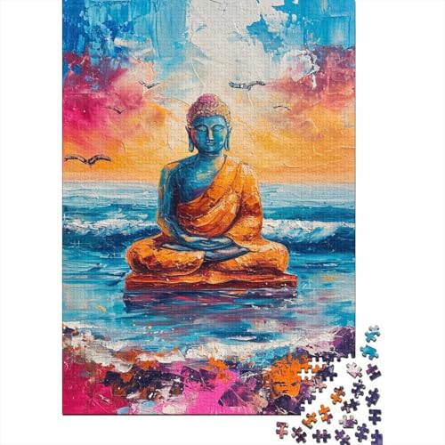 Künstlerische Buddha Statuen Puzzle 1000 Teile Puzzles Für Erwachsene Klassische Puzzles 1000 Teile Erwachsene Puzzlespiel Erwachsene 1000 Teile Erwachsenen Puzzlespiel Puzzel 1000pcs (75x50cm) von KNNDUIAOE