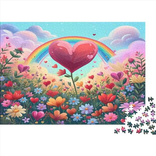 Regenbogen Puzzle 1000 Teile,Puzzle Für Erwachsene, Impossible Puzzle,Puzzle Farbenfrohes Legespiel,GesKükenlichkeitsspiel Für Die Ganze Familie Puzzel 1000pcs (75x50cm) von KNNDUIAOE