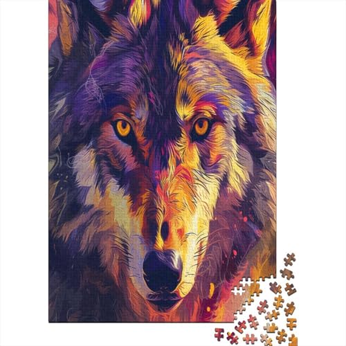 Wolf Puzzle 1000 Teile Erwachsene, Puzzlespiel Jigsaw Puzzles Erwachsenen Puzzlespiel Puzzel 1000pcs (75x50cm) von KNNDUIAOE