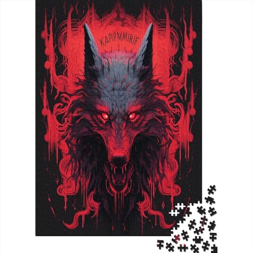 Wolf Puzzle 1000 Teile Erwachsene, Puzzlespiel Jigsaw Puzzles Erwachsenen Puzzlespiel Puzzel 1000pcs (75x50cm) von KNNDUIAOE