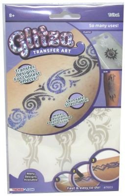 Glitza – glt7603 – Transfer Art – Brett-Motive – 2 Sachets de Pailletten – Pinsel von KNORRTOYS.COM