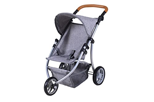 KNORRTOYS.COM 16532 Puppenbuggy Jogger Lio-Stone Brown, grau von KNORRTOYS.COM