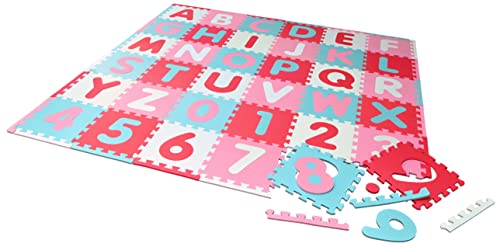 Knorrtoys 21020 - Puzzlematte - Alphabet + Zahlen pink-rosa von KNORRTOYS.COM