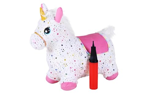 Knorrtoys 40252 - Hüpftier Einhorn bunt inkl. Luftpumpe von KNORRTOYS.COM