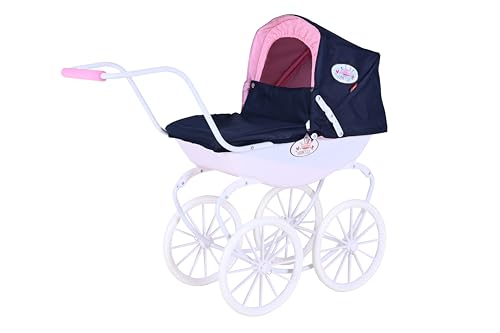 Knorrtoys 63601 - Puppenwagen Classic pram - Navy Blue/Rose/Princess von KNORRTOYS.COM