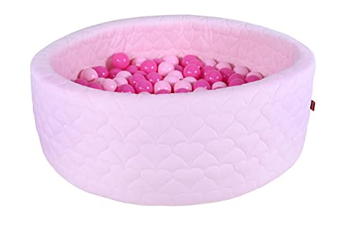 Knorrtoys 68193 - Bällebad soft - "Cosy heart rose" - 300 Bälle soft pink von KNORRTOYS.COM