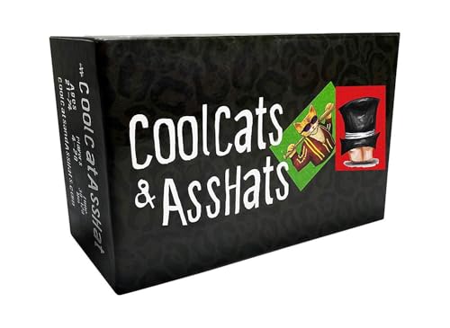 KNQSTYJV Cool Cats AssHats – Lustiges Familienkartenspiel für Erwachsene, Teenager und Kinder, für Familienspieleabende, Partyspiel, Kartenspiel für Kinder und Erwachsene von KNQSTYJV