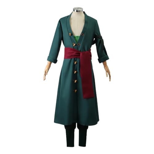 KNQSTYJV Cos Zoro Kimono, japanischer Stil, Cosplay-Kostüm, Outfit-Set für Erwachsene, Kinder, Halloween-Kostüme von KNQSTYJV