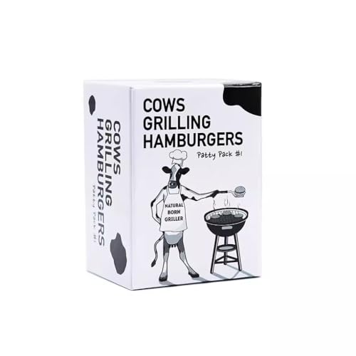 KNQSTYJV Cows Grillings Hamburgers - Lustiges Familienkartenspiel für Erwachsene, Teenager und Kinder für den Familienspielabend - Partyspiel - Kartenspiel für Kinder und Erwachsene von KNQSTYJV