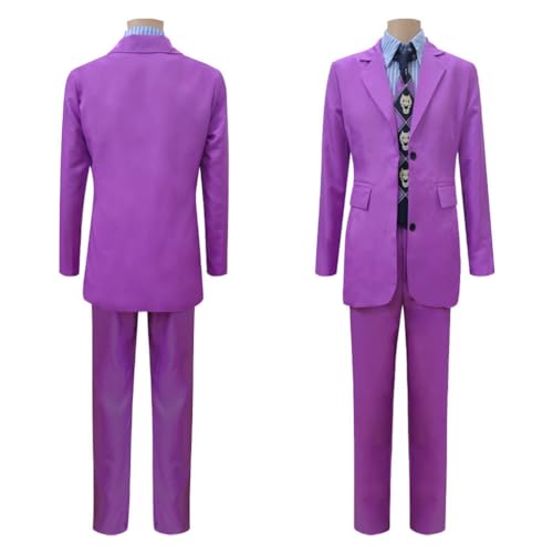 KNQSTYJV Jojos Bizarres Adventures Kira Yoshikage Cosplay-Kostüm-Outfit-Set für Erwachsene und Kinder, Halloween-Kostüme von KNQSTYJV