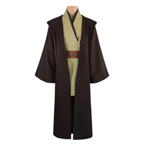 KNQSTYJV ObiWan Kenobi Cosplay-Kostüm-Outfit-Set für Erwachsene und Kinder, Halloween-Kostüme von KNQSTYJV