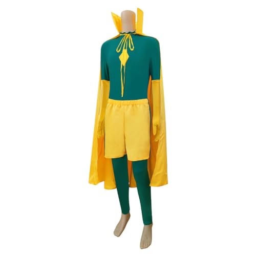 KNQSTYJV Wandas Visions Cosplay-Kostüm-Outfit-Set für Erwachsene und Kinder, Halloween-Kostüme von KNQSTYJV