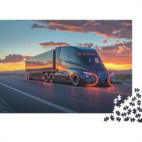 Big Truck Puzzle 1000 Teile Für Erwachsene Und Kinder Ab 14 Jahrenfür Stressabbauer Puzzlespiel Erwachsenen Puzzlespiel Puzzel 1000pcs (75x50cm) von KOABERUVN