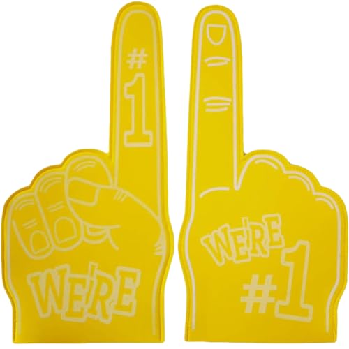 1 Paar Riesenschaumfinger Schaumhand Fan-Schaumstofffinger for Spiele bei Sportveranstaltungen Nr. 1 Games Cheer Gloves Giant Cheering von KOBONA