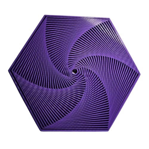 KOBONA Fractal Fidget Hexagon, 3D Printed Hexagon Spiral Zappeln Spielzeug, Schreibtischspielzeug, Hexagon Spiralspielzeug, Stressabbau-Hexagonspielzeug, Stressabbau Spielzeug von KOBONA