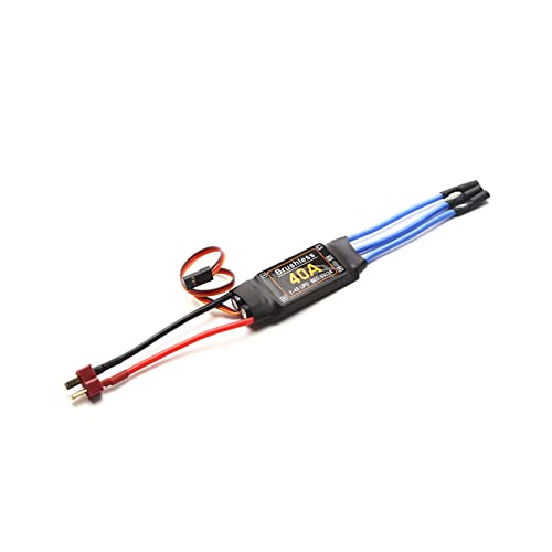 KOCAN 40A Brushless ESC 2-4S Elektronischer Drehzahlregler T-Stecker mit 5V 3A BEC 3,5MM Bananenkopf für Flugzeug Flugzeug Hubschrauber Boot FPV F450 Mini Quadcopter von KOCAN