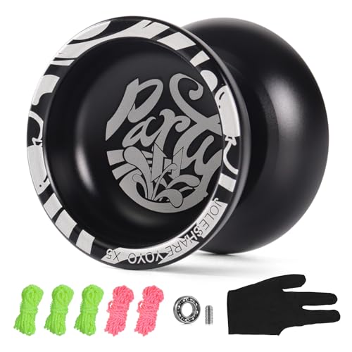 KOCAN Professioneller Yoyoball, wettbewerbsfähiger Aluminium-Yoyo-Ball, Yoyoball-Geschenk mit Schnüren und Handschuh,JoJo-Ball von KOCAN