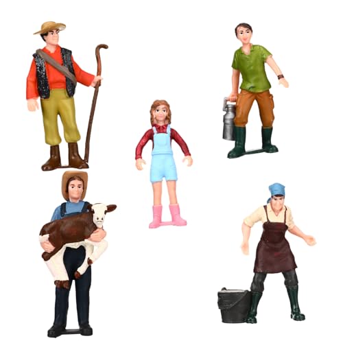 KOCKSHION 5St Charaktermodell Miniaturen Baufiguren Modell Menschen Aktion miniaturfiguren Figurenmodell Landschaftsmodelle Bauernhofmodelle bemalte Figuren Landschaftsfiguren Vinyl von KOCKSHION