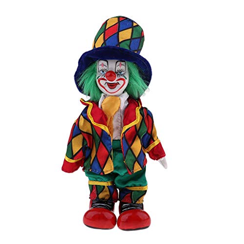 KODORIA Clown Puppe Clown Figur Puppe Halloween Ornamente Home Tisch Schreibtisch Top Dekor - #4 von KODORIA