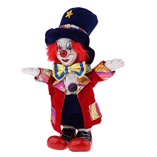 KODORIA Clown Puppe Clown Figur Puppe Halloween Ornamente Home Tisch Schreibtisch Top Dekor - #5 von KODORIA