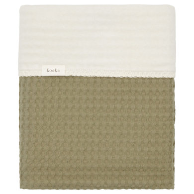 koeka Kinderdecke cotton Fleece Amsterdam moss 100 x 150 cm von KOEKA